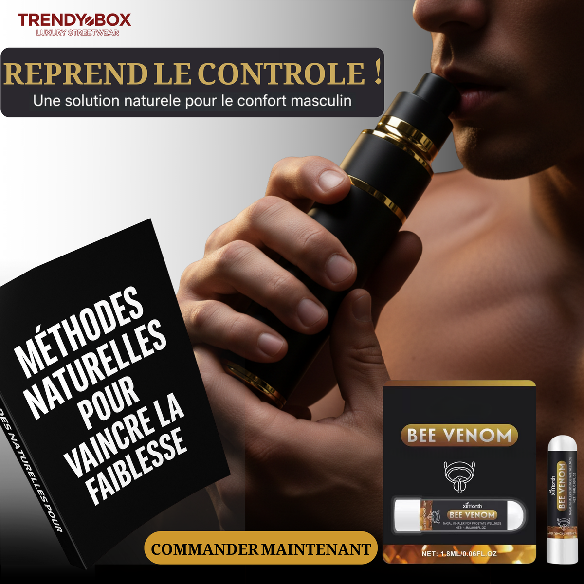 Inhaleur Vitalité Naturelle au Venin d'Abeille
